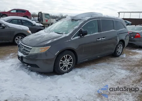 2011 Honda Odyssey Ex-L from USA, damaged, VIN 5FNRL5H60BB039566